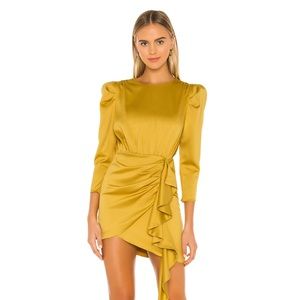 Pandora Dress in Mustard Yellow